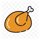 Chicken Leg Vector Icon