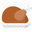 Roasted Chicken Meal Meat Icon