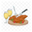 Roasted Chicken Chicken Food Icon