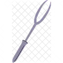 Roasting Fork Food Knife Icon