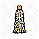 Fantaisiste Plumes Robe Icône