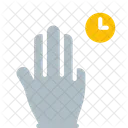 Appuyez Maintenez Horloge Icon