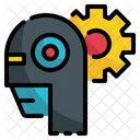 Robo Engrenagem Inteligencia Icon