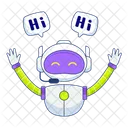 Robo Advisors Artificial Intelligence Customer Support 아이콘
