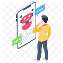 Assistente Virtual Chat De Robo Conversa De Robo Ícone