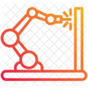 Robo De Soldagem Industria Fabricacao Ícone