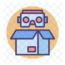 Robo Ecologico Robo Caixa De Papelao Ícone