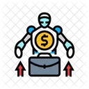 Robo Investissement Portefeuille Icône