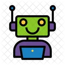 Robot Electronic Intelligence Icon