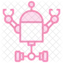 Robot Duotone Line Icon Icon