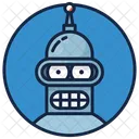 Robot Mechanical Man Warrior Icon