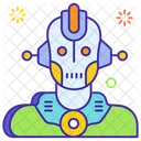 Robot Face Robot Mechanical Man Icon