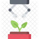 Robot Plant Growing Icon