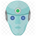 Robot Human Head Icon