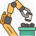 Robot Waste Collecting Icon