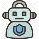 Robot Security Artificial Icon