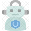 Robot Security Artificial Icon