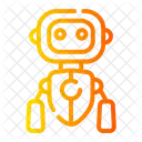 Robot Metallic Ai Icon