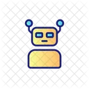 Cyber Security Robot Icon