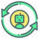 Robot Update Arrows Icon