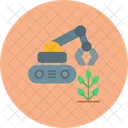 Robot Granjero Robot Agricola Inteligente Maquinaria Robot Icono