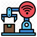 Robot Arm Technology Wifi Icon