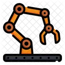 Robot Arm Mechanical Factory Icon