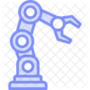 Robot Arm Duotone Line Icon Icon