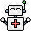 Robot Assistant Health Service Icon