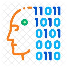 Robot Binary Code  Icon