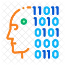 Robot Binary Code Icon