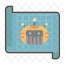 Robot Blueprint  Icon