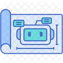 Robot Blueprint  Icon