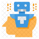 Robot Brain Bot Mind Robotics Icon