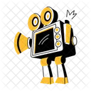 Robot Camera Recording Filmmaking Icon