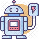 Robot Charging Charging Robot Bot Icon