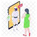Virtual Assistant Robot Chat Robot Conversation Icon