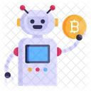 Robot Robot Bitcoin Robot Bitcoin Icono