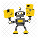 Robot De Almacen Entrega Logistica Icono