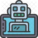 Bot De Chat Ai Artificial Icono