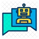 Entidad Conversacional Artificial Bot Bot De Chat Icono