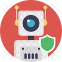 Defensa Robot Seguridad Icono