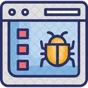 Robot De Internet Rastreo De Aranas En Linea Rastreador Web Icono