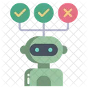 Robot Decision Nagotiation Speaking Icon