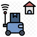 Robot Delivery Technology Icon