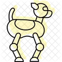 Robot Dog Color Shadow Thinline Icon Icon