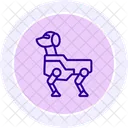 Robot Dog Line Icon Icon