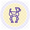Robot Dog Color Circle Icon Icon