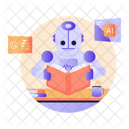 Robot Education Icon - Download in Flat Style