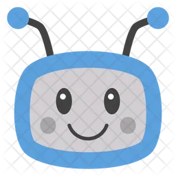 Robot Face Smiley Emoji Icon